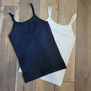 Shapermint Essentials Scoop Neck Cami - Black And White Set - Womens XL